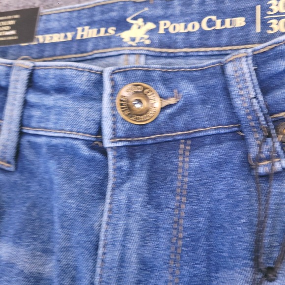 NWT Beverly Hills Polo Club Jeans Mens 30x30 Slim Modern Stretch Tapered - Picture 15 of 16